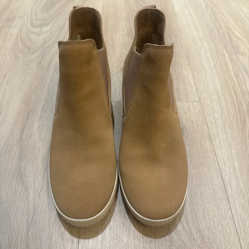 Sorel Out‎ N About Slip-On Wedge II Womens Size 8.5 Brown Waterproof Ankle Boots